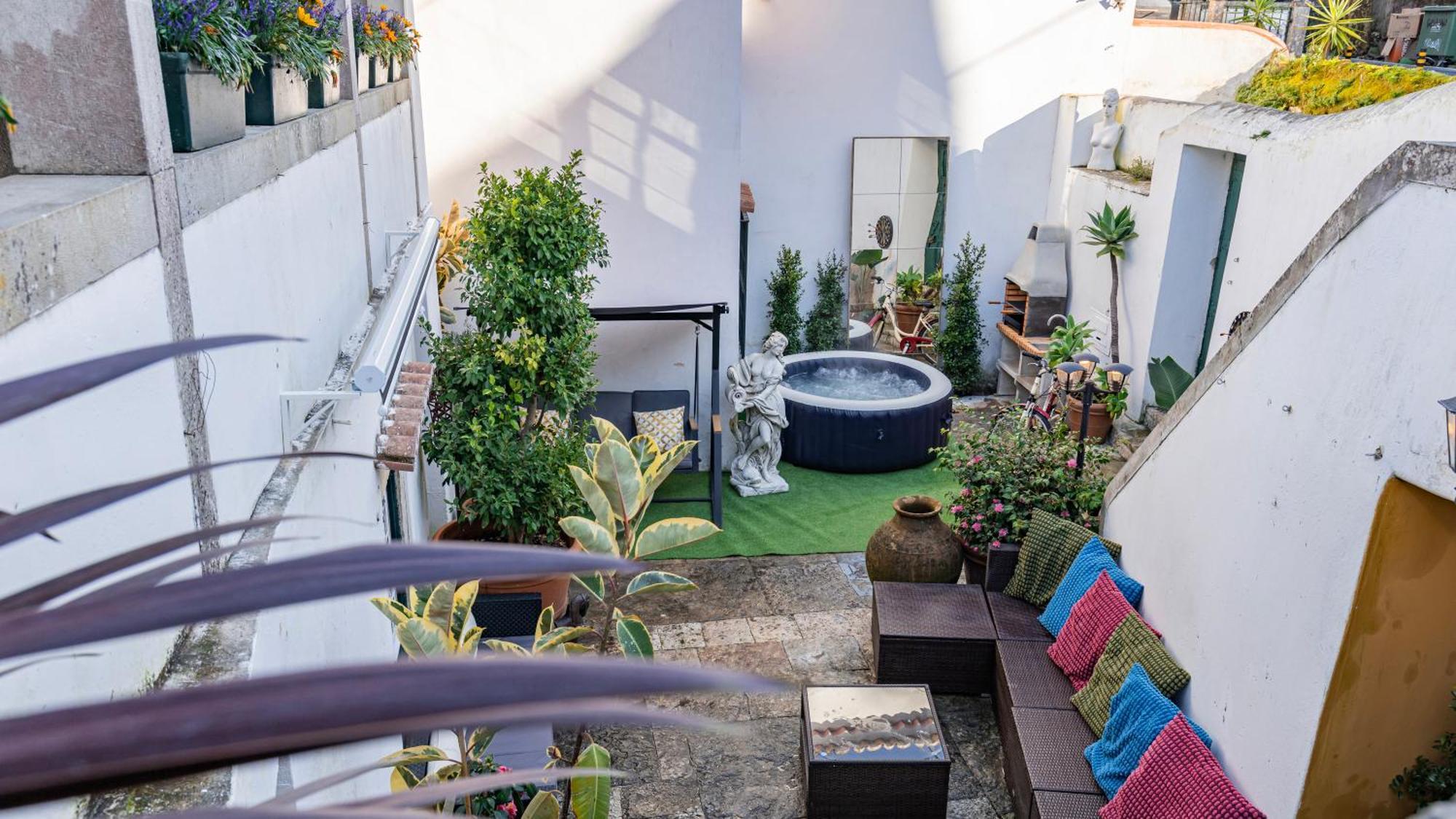 Sintra Wow - Unique Double Smart Room In 17Th Century Palace! Hot Tub, Snooker, Bbq, Ps5, Sauna, Gym Exterior foto